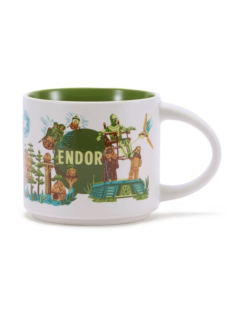 Disney Parks 2026 Starbucks Star Wars May the 4th Endor Ceramic Coffee Mug 14oz